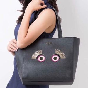 Kate Spade Monster Lizzey Warm & Fuzzy Tote